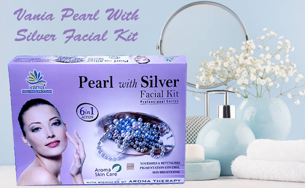 vania pearl with silver facial kit