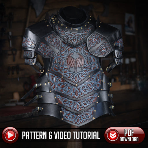Leather Shoulder Pattern - Pauldrons - Armor