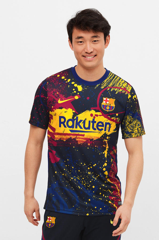 fc barcelona pre match jersey 2020