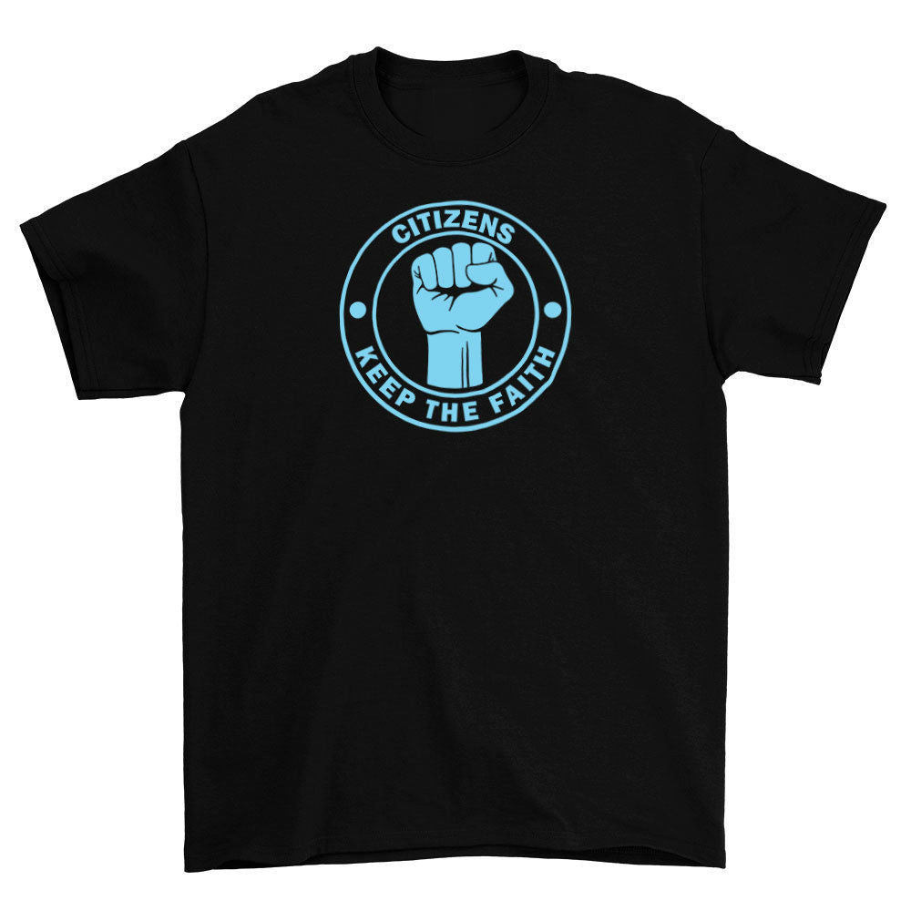 Citizens Keep The Faith Manchester City Football T Shirt | Buy Football ...