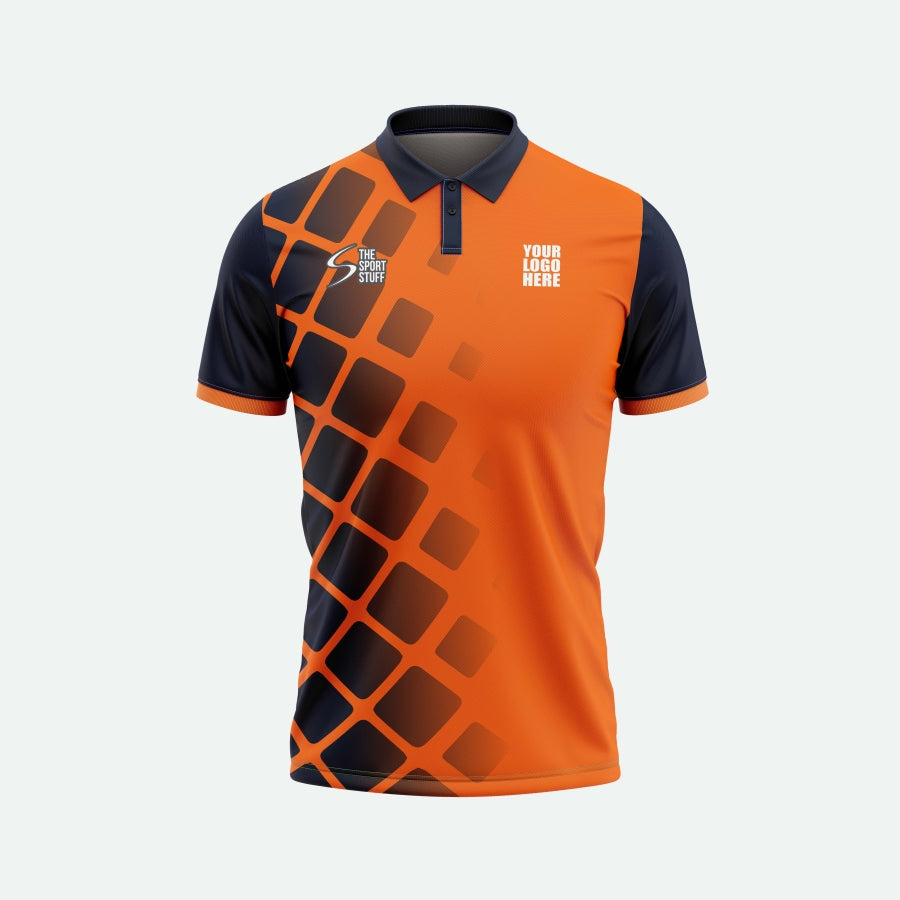 Orange Tile Customized Cricket Team Jersey Design | Customized Cricket ...