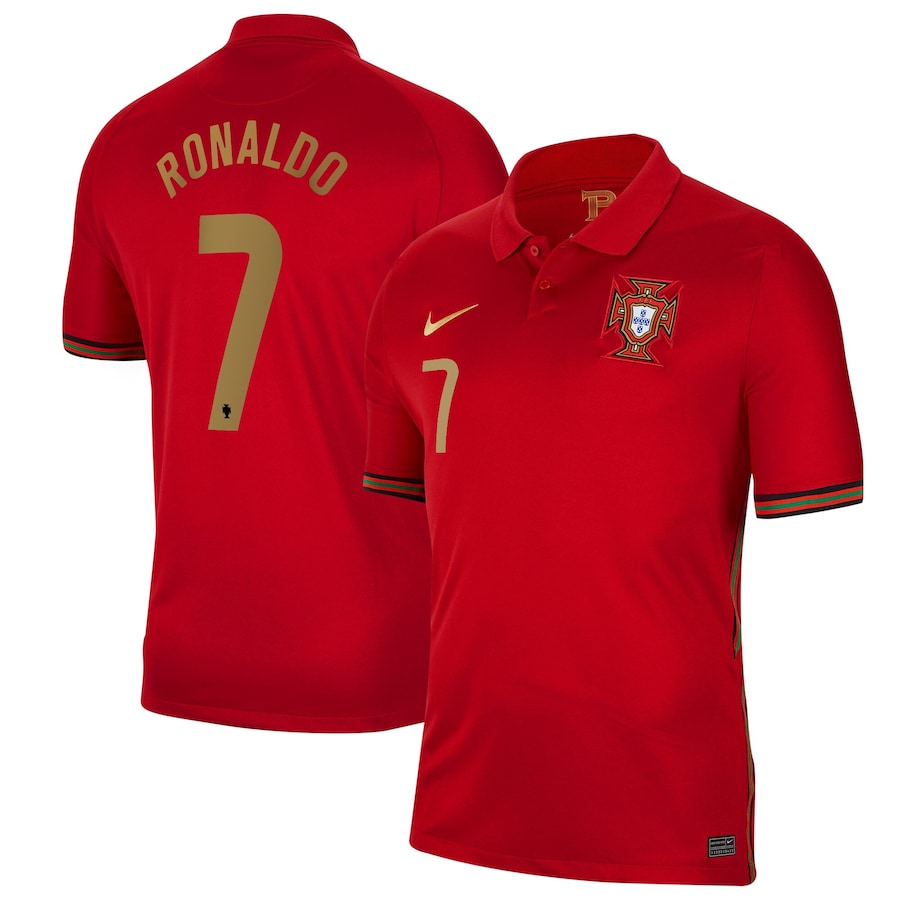 Ronaldo Portugal Euro 2020 Home Kit | Buy International Football Jersey ...