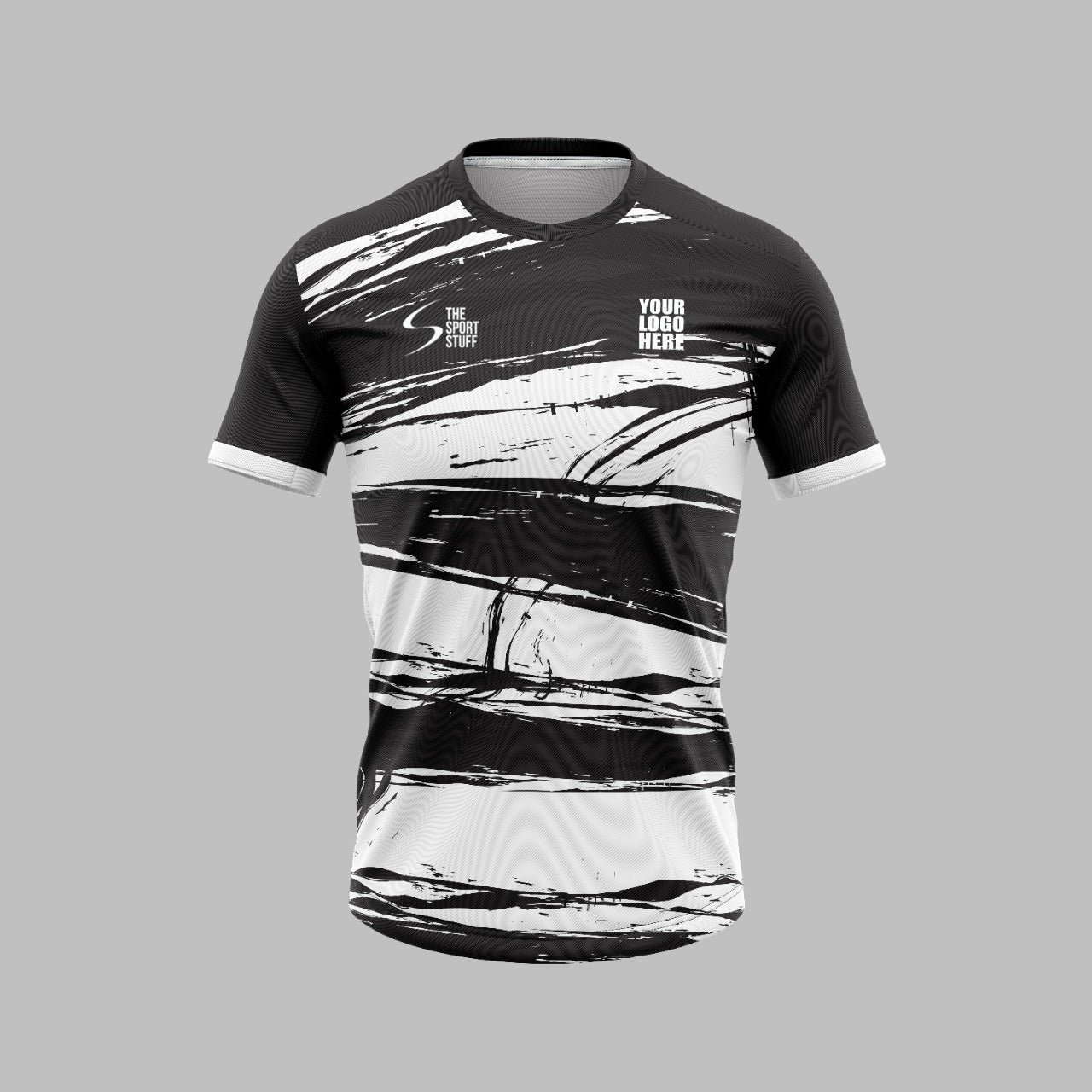 Black White Customized Football Team Jersey Design | Customized ...