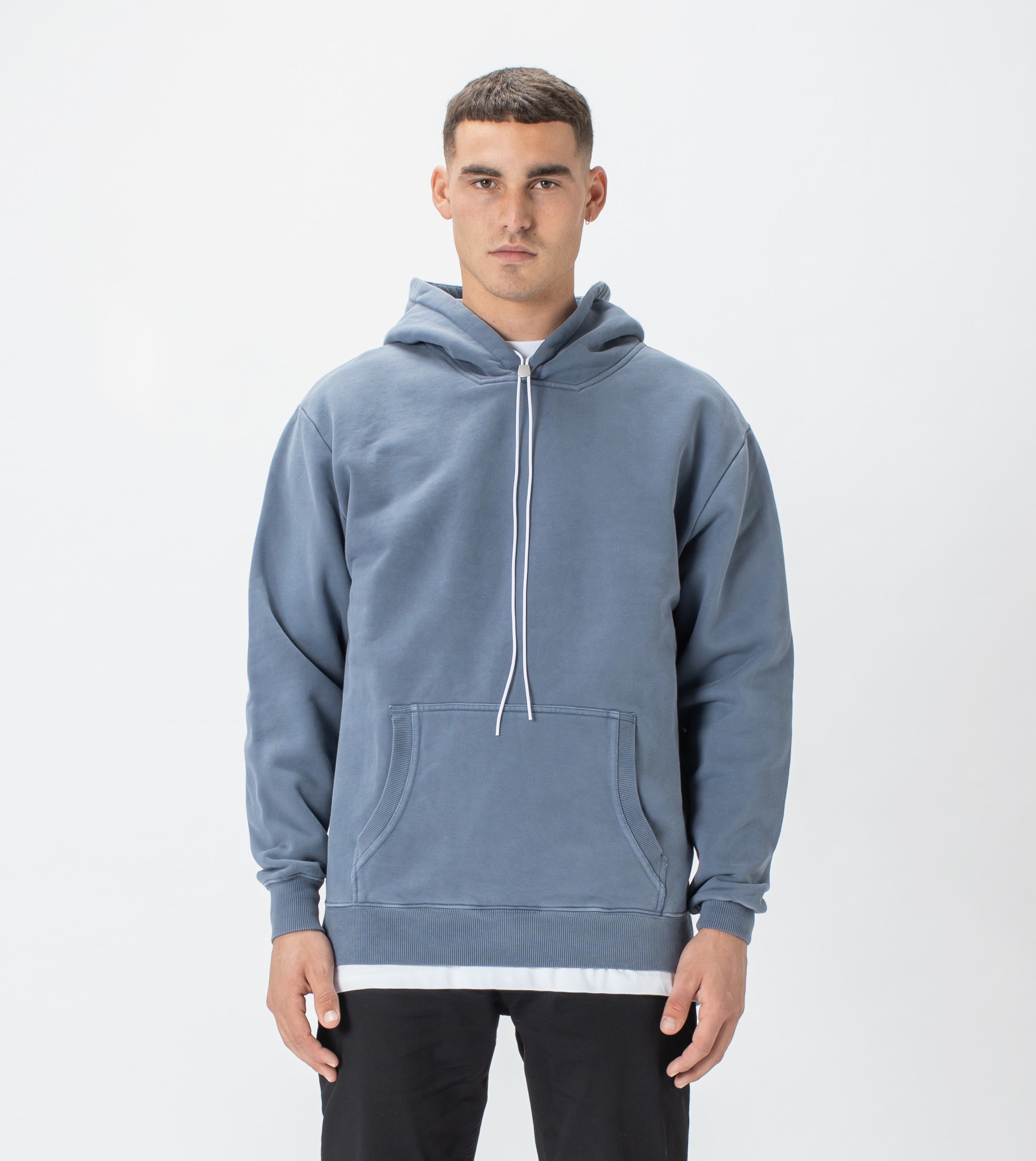 Lowgo Hood Sweat GD Chalk Blue – ZANEROBE