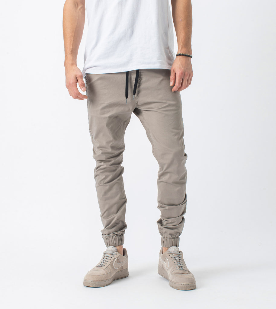 mens joggers with zip legs