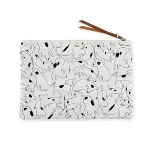 Nosey Dog Canvas Pouch