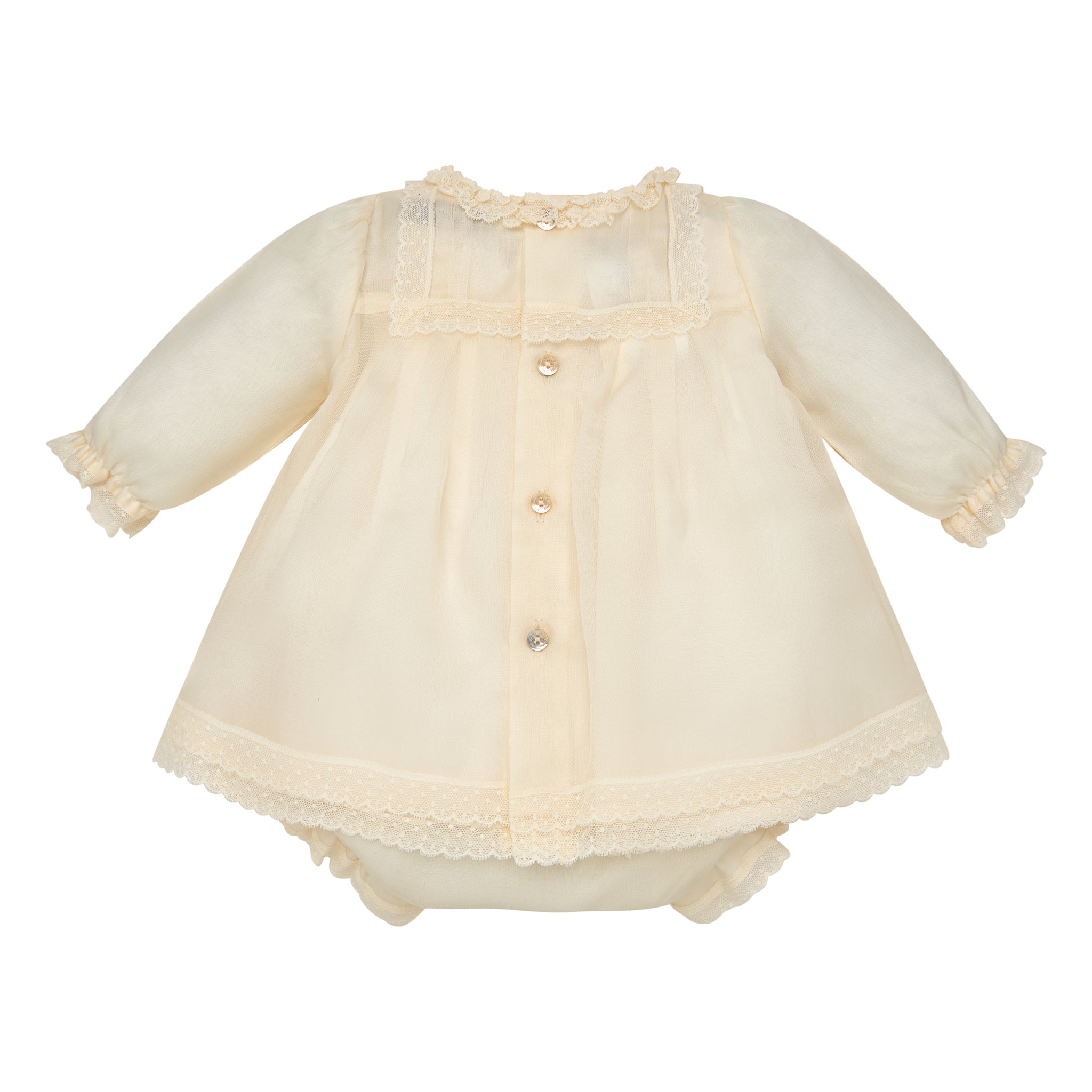 pili carrera christening gown