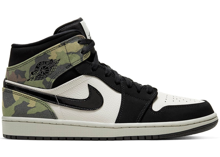 AIR JORDAN 1 RETRO MID - Black/Camo 