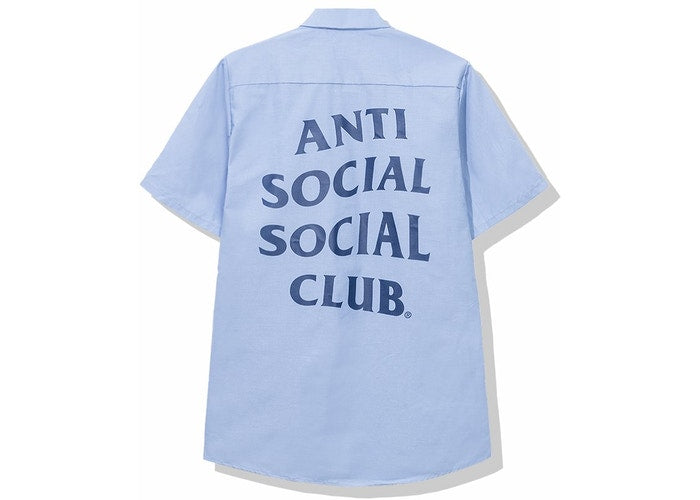 light blue anti social social club shirt