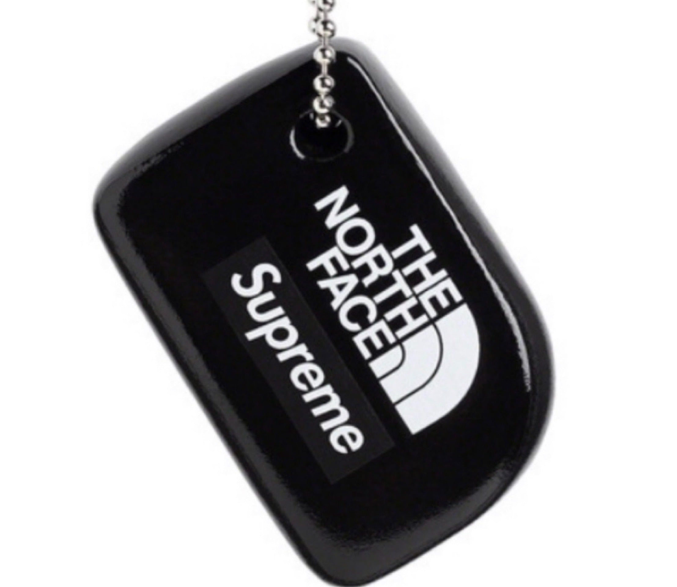 north face supreme keychain