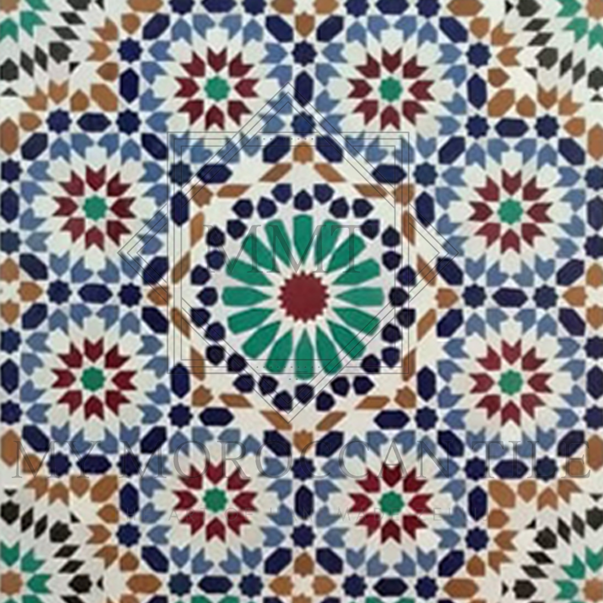 Medina Mosaic Tiles My Moroccan Tile   16 Pointed Star 1200x1200 