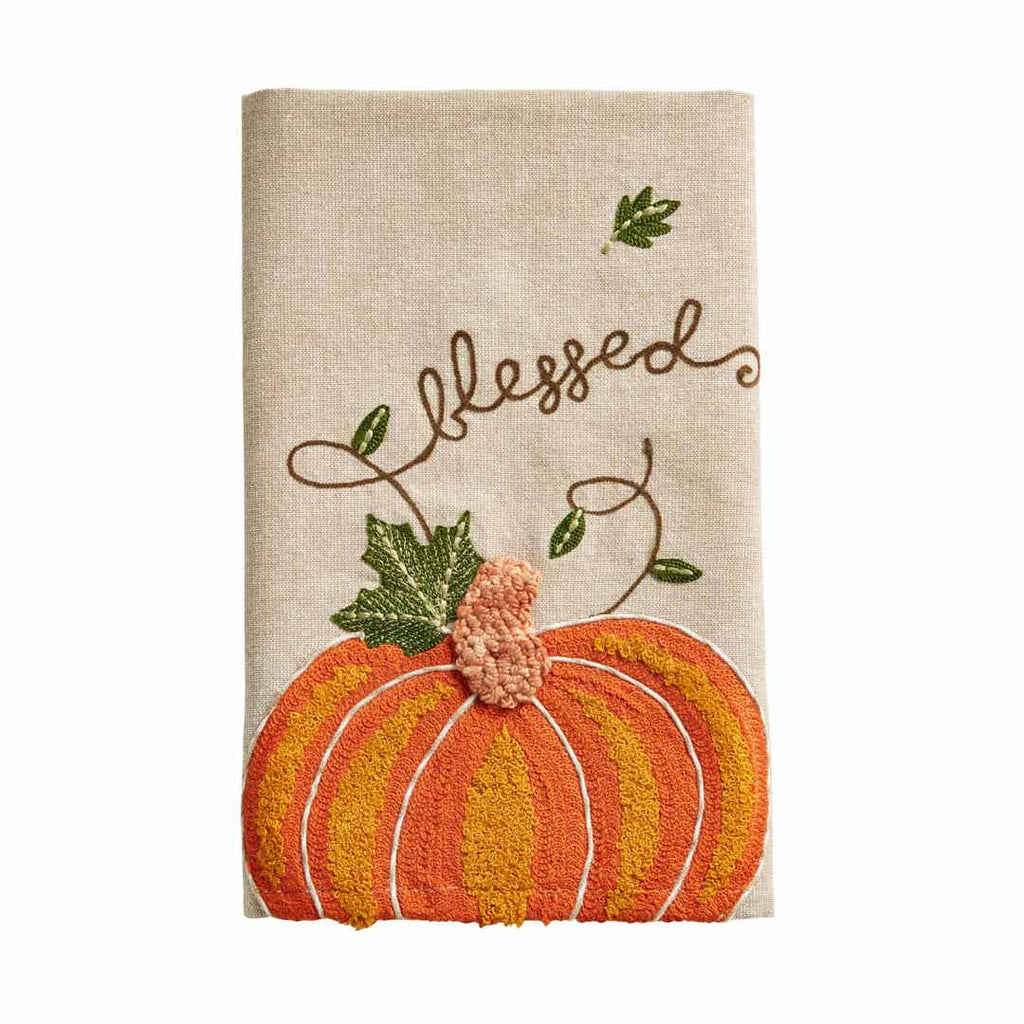 Pumpkin Stripe Handwoven Dish Towels Fair Trade Mayamam Weavers