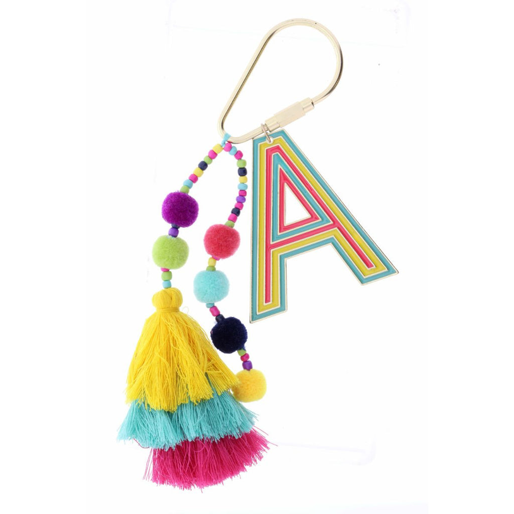 Custom Acrylic Initial Tassel Keychain – Kailo Chic