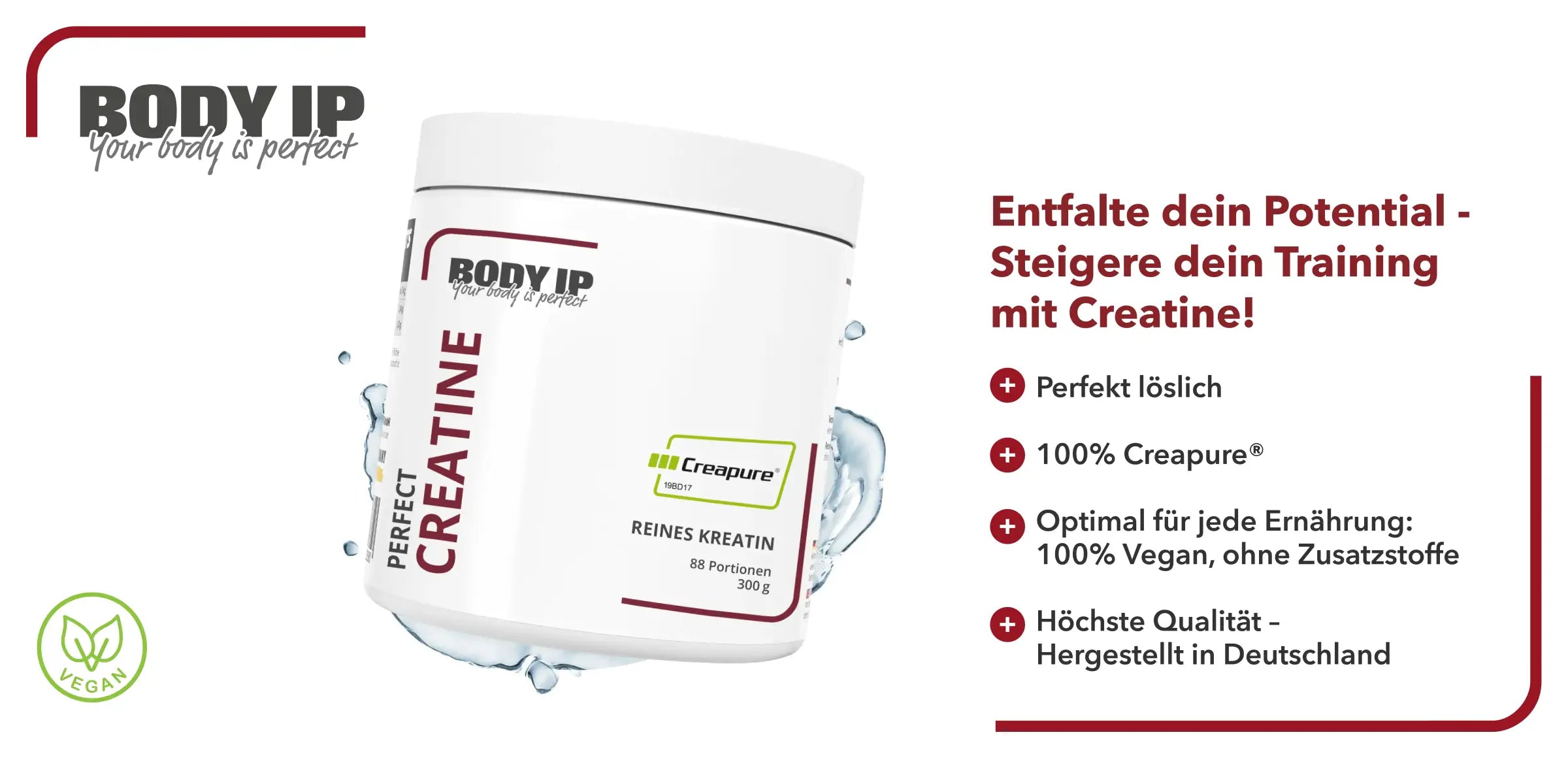 BODY IP Perfect Creatine Monohydrat Creapure®