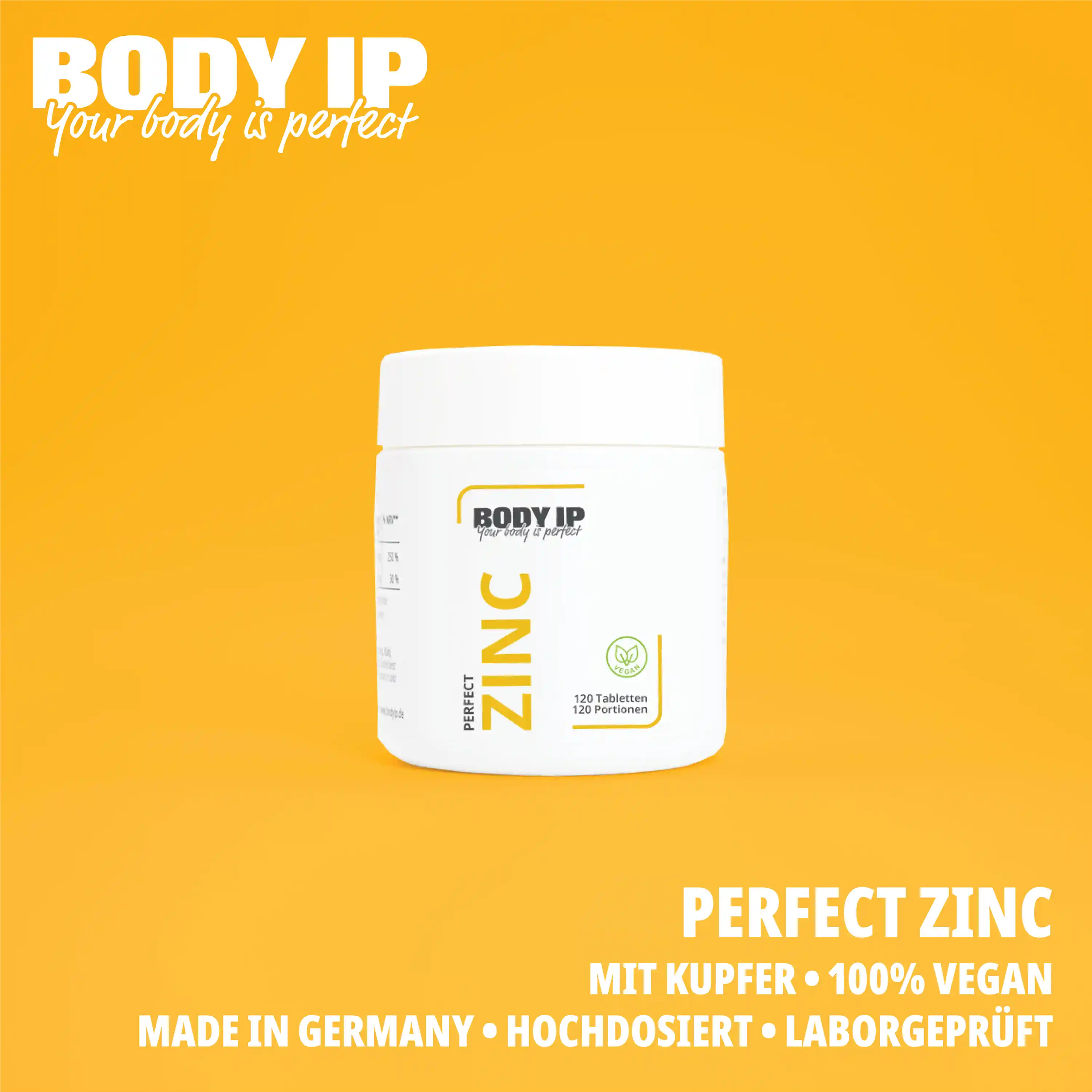 Perfect Zinc Zink Bisglycinat BODY IP