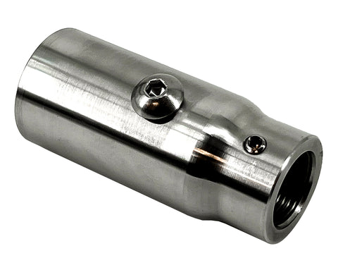 Stainless steel Seaview Starlink adapter with a 1"-14 female thread