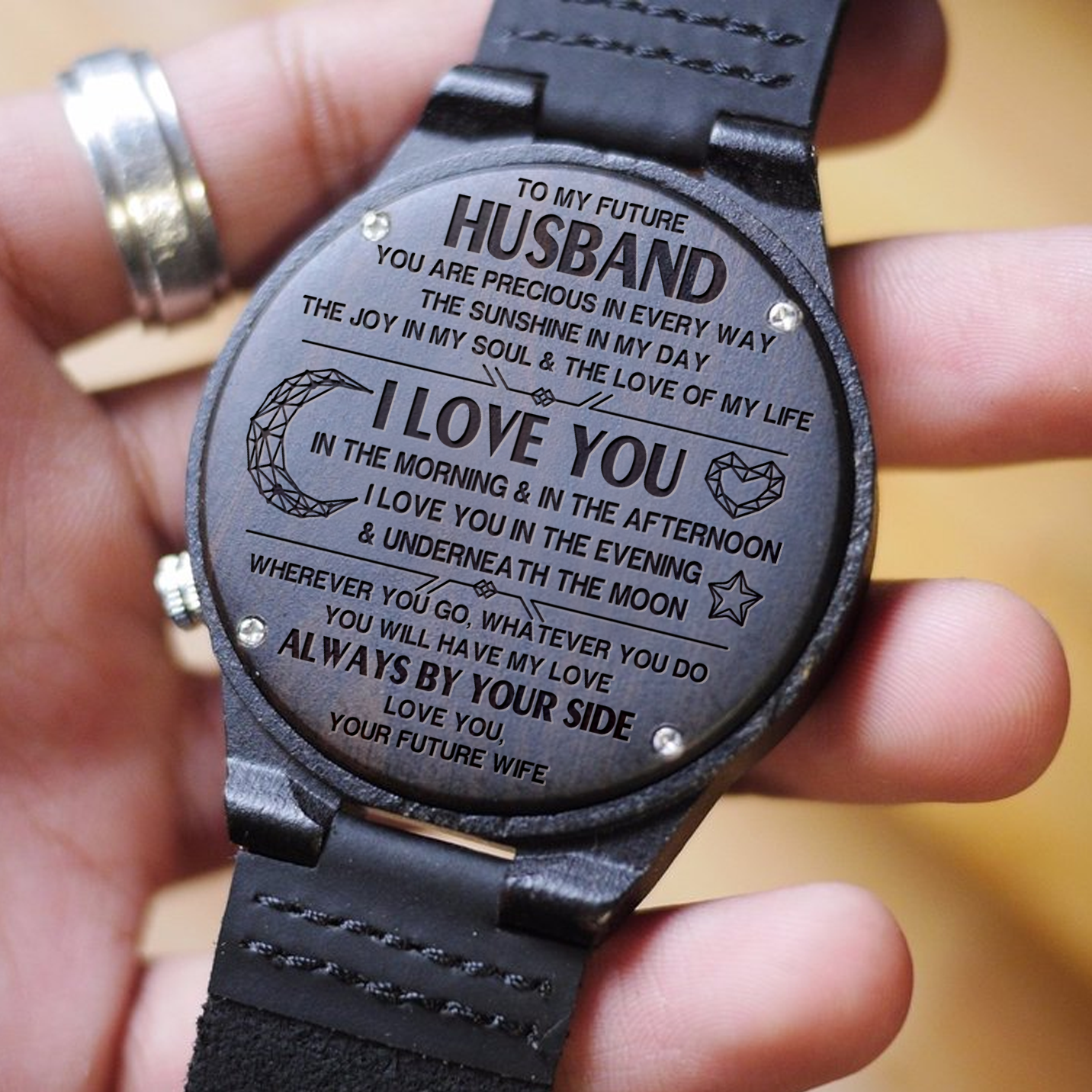 husband wood watch