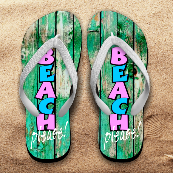summer beach flip flops