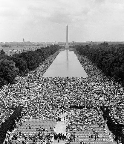 Civil Rights March on Washington Crowd - History By Mail