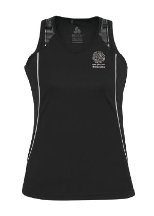 DDH Wellness Razor Singlet Mock-up (All White logo)