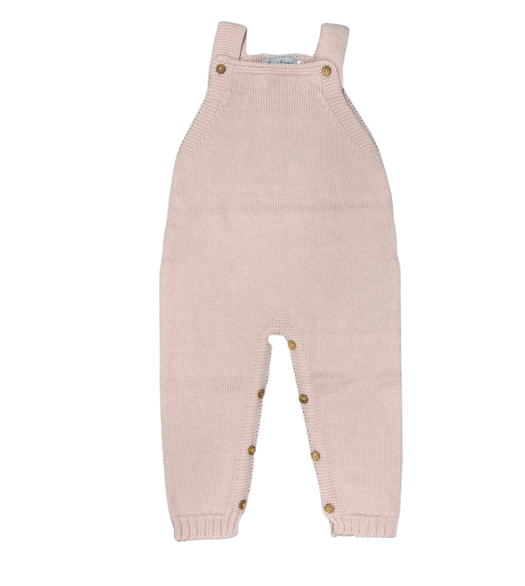 Dungarees Pink with Ruffle Collar