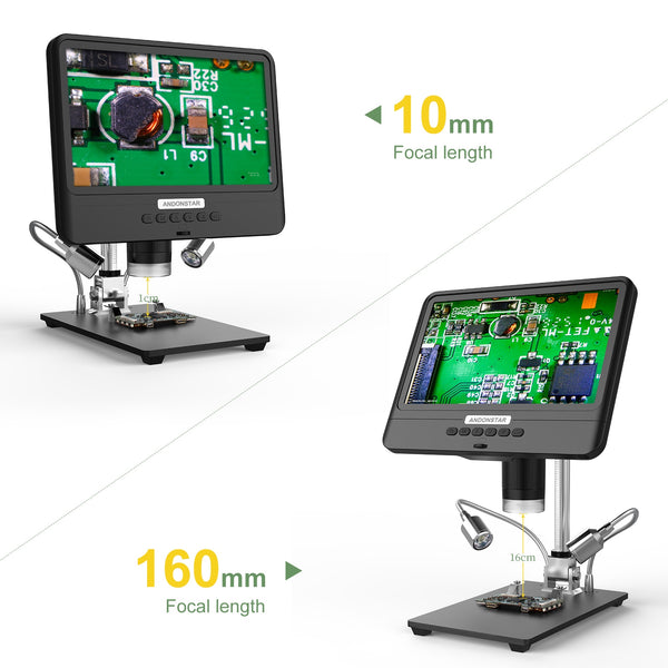 Microscope numérique Andonstar AD208 avec Écran LCD 8.5 - 5X-1200X