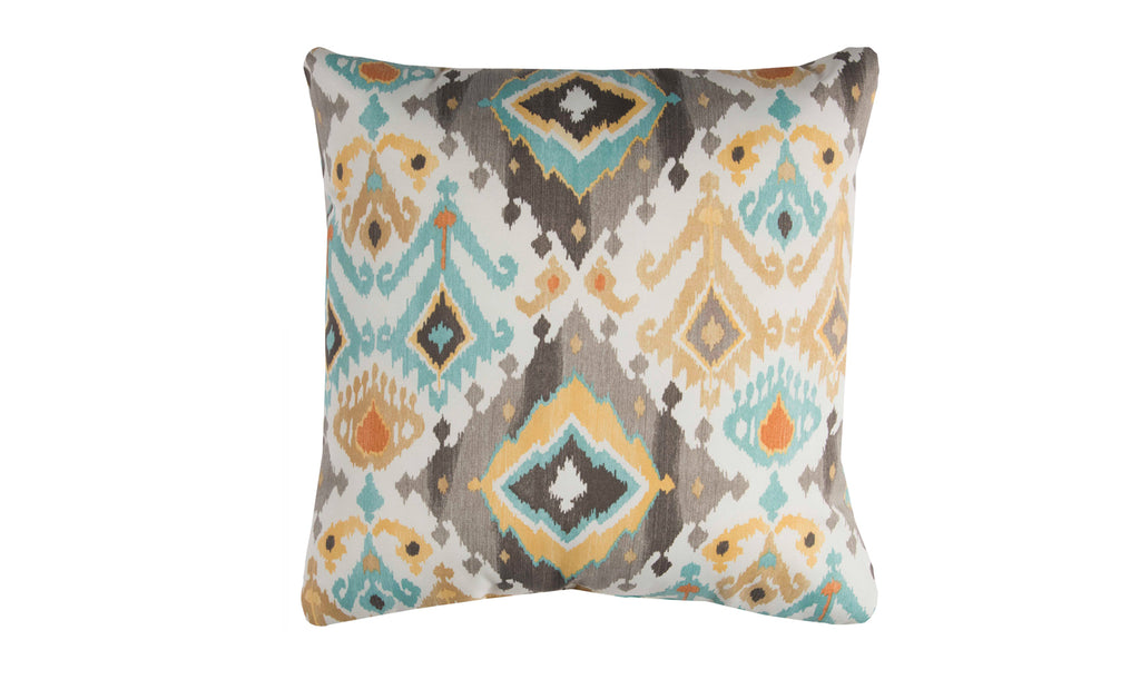 Turquoise Ikat Pillow | Schneiderman's Furniture