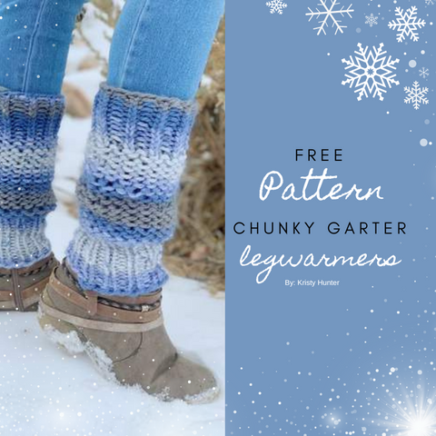 Free Pattern for January Chunky Garter Legwarmers