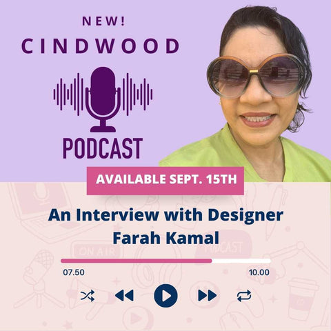 New Podcast! Interview with pattern designer, Farah Kamal. Available Sept. 15th