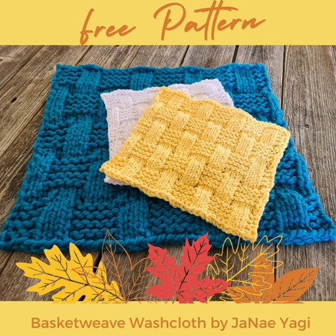 Basketweave Washcloth Free Epattern