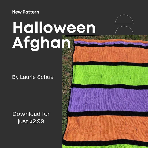 Halloween Afghan, New Pattern by Laurie Schue for $2.99