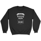 teelaunch Looming Mom is Cooler with Loom\Yarn Crewneck Sweatshirt Swag Crewneck Sweatshirt / Black / S Looming Swag