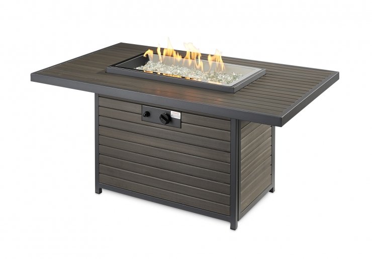 Brooks Rectangular Gas Fire Pit Bbq Outfitters