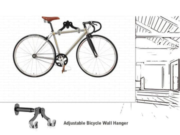 ibera adjustable bicycle wall hanger