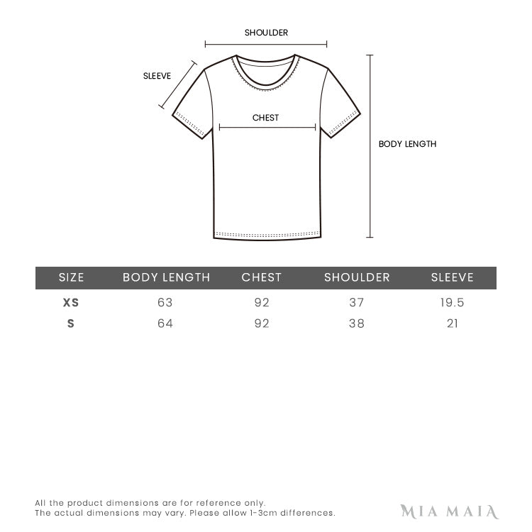 Balmain Balmain T-shirt | Size Chart – Mia Maia