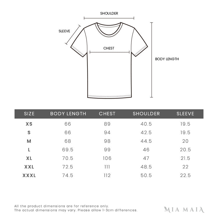 Render fotoelektrisk Koge Emporio Armani EA7 rear logo T-shirt | Size Chart – Mia Maia