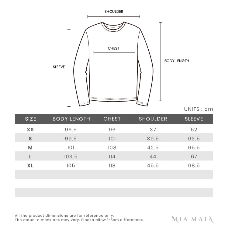 Sail Racing W Race Down Parka | Size Chart | Mia-Maia.com