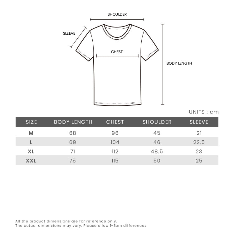 Thom Browne Shirt Size Chart