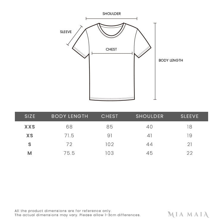 butik græs glæde Off-White Spray Paint T-shirt | Size Chart – Mia Maia