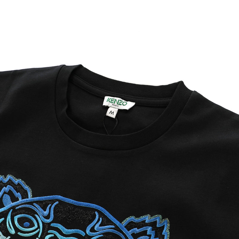 kenzo tiger embroidered t shirt