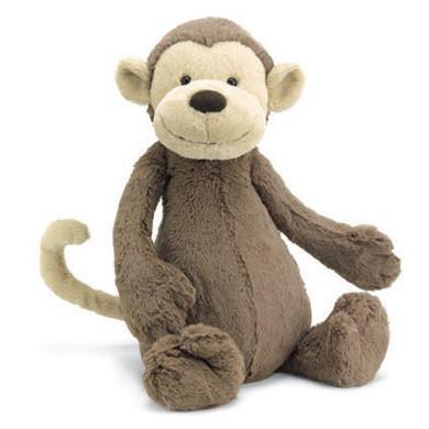 Jellycat Snugglet Brodie Monkey Small Crib Kids