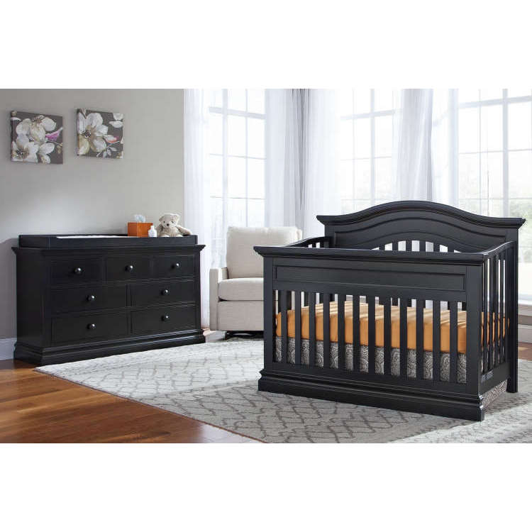 convertible crib and dresser set