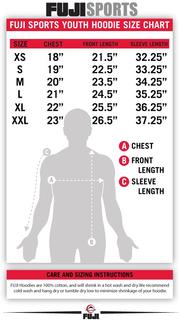 Fuji Gi Size Chart