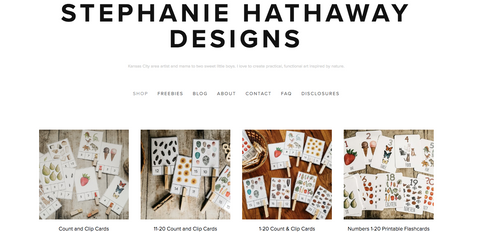 Stephanie Hathaway Designs Website