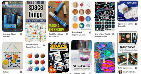 World Space Week Space Play Ideas over at the Sticks & Stones Education Pinterest Board