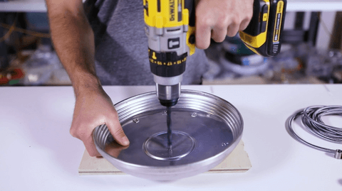 Drilling a Hole Through the Center of the Ford Hub Cap