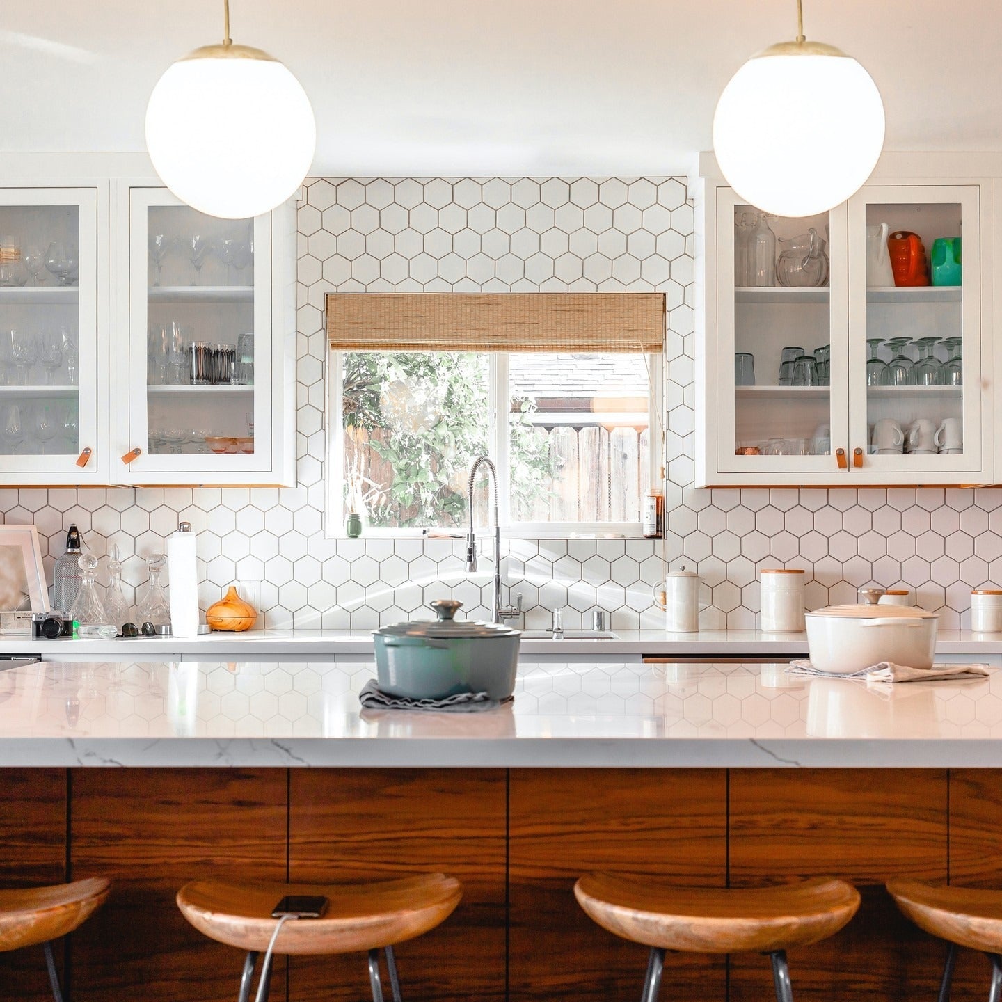 curved design elements in a kitchen