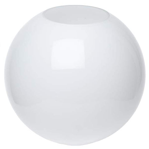 neckless glass globe light shade