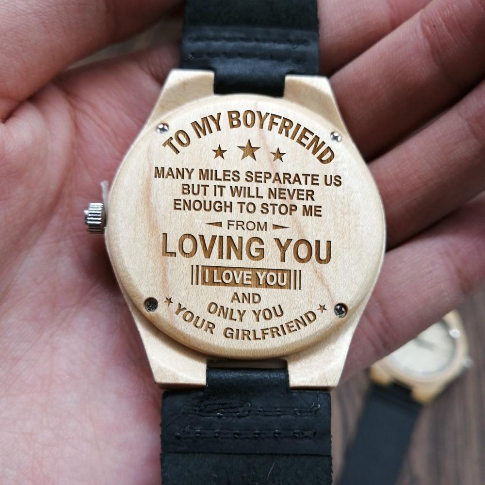 engraved wooden watches for boyfriend