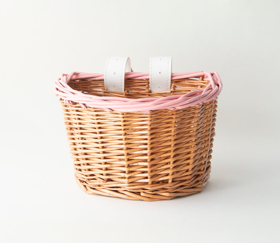 childrens wicker bike basket